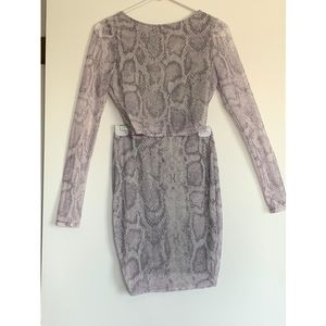 Fashion Nova Snakeskin Skirt Set